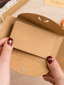 20 piezas surtidas de tarjetas de felicitación de flores hechas a mano de papel kraft retro, adecuadas para el Día de San Valentín, el Día de la Madre, cumpleaños - Multicolor - Ver 3