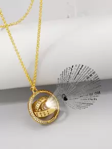 Nam giới thời trang và phổ biến Vòng chiếu ánh sáng Vòng cổ quyến rũ Chất liệu hợp kim theo phong cách Punk Hip Pop cho món quà trang sức và cho vẻ ngoài sành điệu - Vàng - Xem 1