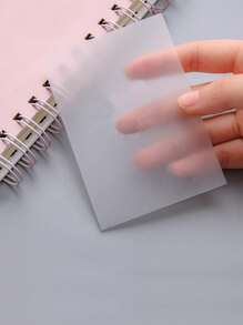 透明便簽本書籤記事本便籤紙辦公學校用品 - 無色 - 查看 2