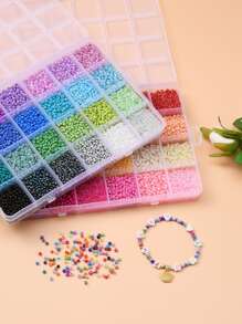 1 bộ tràng hạt & sợi đàn hồi Phụ kiện trang sức tự làm - Nhiều màu - Xem 7