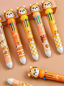 1pc Tiger Decor Bút bi màu ngẫu nhiên - Nhiều màu - Xem 4
