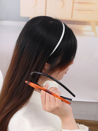 3pcs Simple And Personalized Thin Headbands, Refreshing And Narrow Hair Hoop, Elastic Hair Accessories,Hairband,Hair Hoop Head Accessories