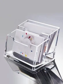 licao 1入組2層透明卡片收納盒 - 無色 - 查看 1