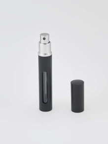 Botella de Perfume recargable vacía, Mini atomizador de Perfume portátil de viaje para mujer, envases cosméticos en aerosol originales de aluminio - Negro - Ver 2