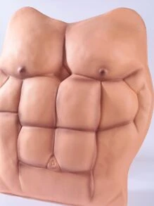 1 件男士/角色扮演派对笑话 EVA 假肌肉搞笑男子气概身体装饰服装道具，适合派对、聚会、节日