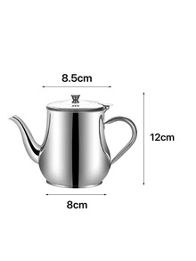 1pc Stainless Steel Teapot - Silver - View 3