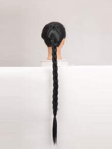 Phần mở rộng tóc tổng hợp kiểu đuôi ngựa bện thêm dài - màu đen - Xem 4