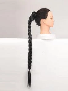 Phần mở rộng tóc tổng hợp kiểu đuôi ngựa bện thêm dài - màu đen - Xem 5