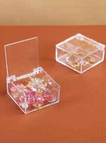 2pcs Clear Jewelry Box - Clear - View 1