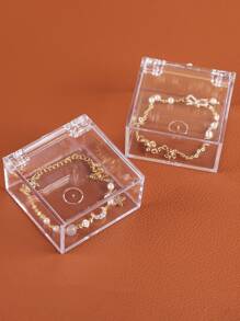 2pcs Clear Jewelry Box - Clear - View 3