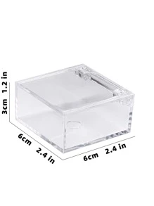 2pcs Clear Jewelry Box - Clear - View 4