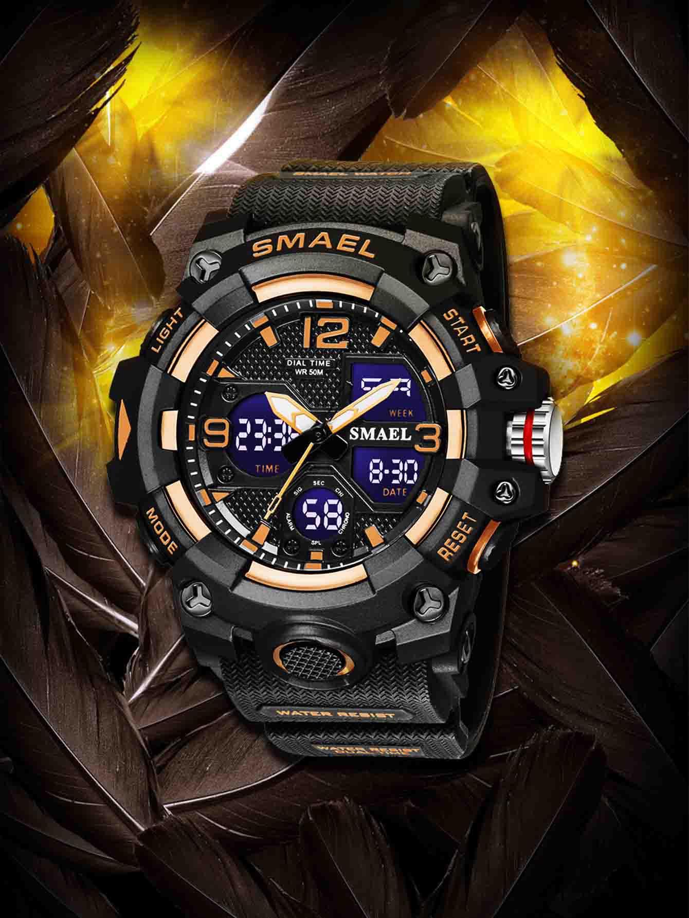 Men Water Resistant Round Pointer Electronic Watch SHEIN USA