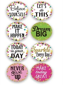 1卷標語圖案貼紙 - 彩色 - 查看 2