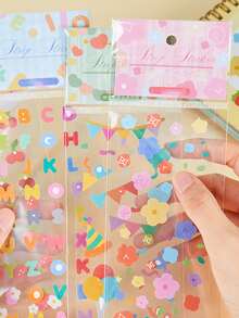 1sheet Random Pattern DIY Sticker - Multicolor - View 2