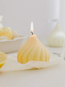 1pc Onion Shaped Candle Silicone Mold, White Creative Silicone Mold For DIY Craft - White - View 5