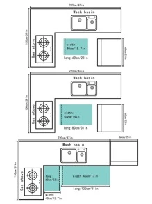 1 pieza Alfombra para cocina con estampado de letra - Multicolor - Ver 3