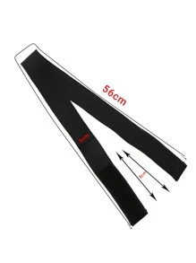 Hook-And-Loop Wig Elastic Band - Black - View 2