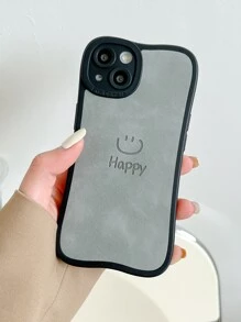 1 件皮革 TPU 压花面手机壳适用于 iPhone 11、12、13、14、12 Pro Max、13 Pro Max - 淺灰色 - 查看 3