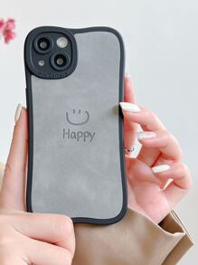 1 件皮革 TPU 压花面手机壳适用于 iPhone 11、12、13、14、12 Pro Max、13 Pro Max - 淺灰色 - 查看 4