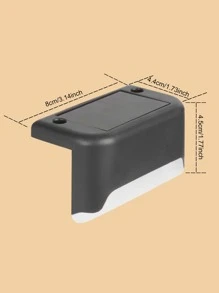 1 pieza Luz de carga solar, luz de pared solar para decoración de jardín al aire libre - Amarillo - Ver 4