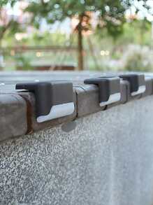 1 pieza Luz de carga solar, luz de pared solar para decoración de jardín al aire libre - Amarillo - Ver 7