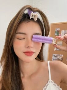 DAZY 辮子捲髮器，隨身捲髮器 - 紫色 - 查看 2