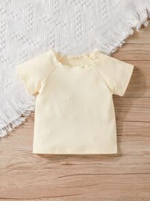 Đứa bé gái Tay Raglan Áo thun & In hoa Báo Romper tổng thể - Nhiều màu - Xem 5