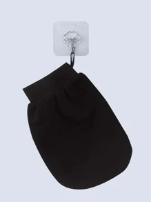 1pc Double-sided Exfoliating Bath Glove - Black - View 3