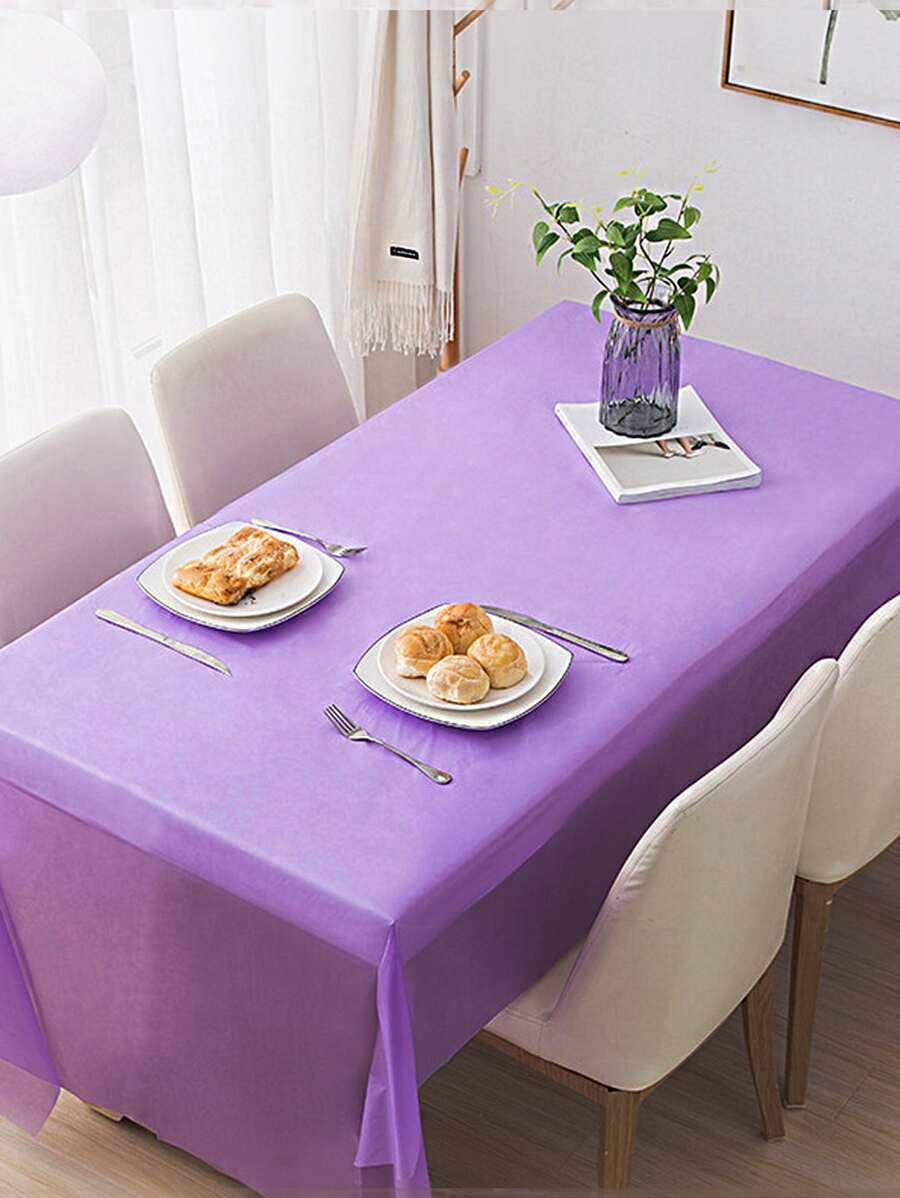 素色一次性桌布 - 紫色 - 查看 1