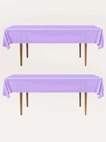 素色一次性桌布 - 紫色 - 查看 3