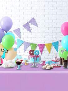 素色一次性桌布 - 紫色 - 查看 5