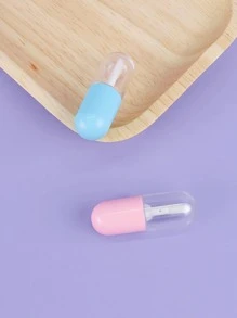 2pcs 3Ml Lip Glaze Bottle Empty, Transparent Cosmetic Containers With Applicator Lip Gloss Tube Making Kit Lipstick Bottle For Homemade Foundation Sample Cute - Multicolor - View 5