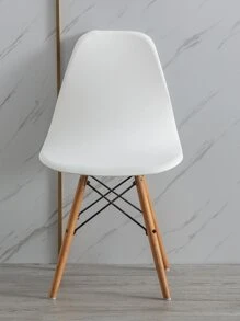 Solid Color Stretchy Chair Slipcover - White - View 1