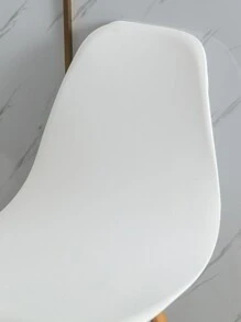 Solid Color Stretchy Chair Slipcover - White - View 3