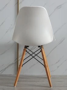 Solid Color Stretchy Chair Slipcover - White - View 4