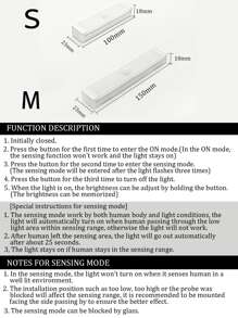 1pc Human Body Induction Under Cabinet Light - White - View 8