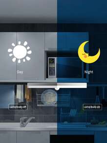 1pc Human Body Induction Under Cabinet Light - White - View 7