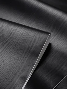 1 cuộn Giấy dán tường họa tiết gỗ, Miếng dán cải tạo, Tấm ốp tường, Giấy dán tường, Giấy dán tường, Vật dụng trang trí mùa xuân Làm mới ngôi nhà của bạn, Miếng dán trang trí Rama - màu đen - Xem 4