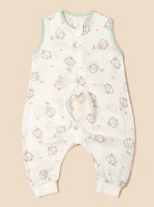 كيس نوم بطباعة خروف قطعة واحدة للاطفال