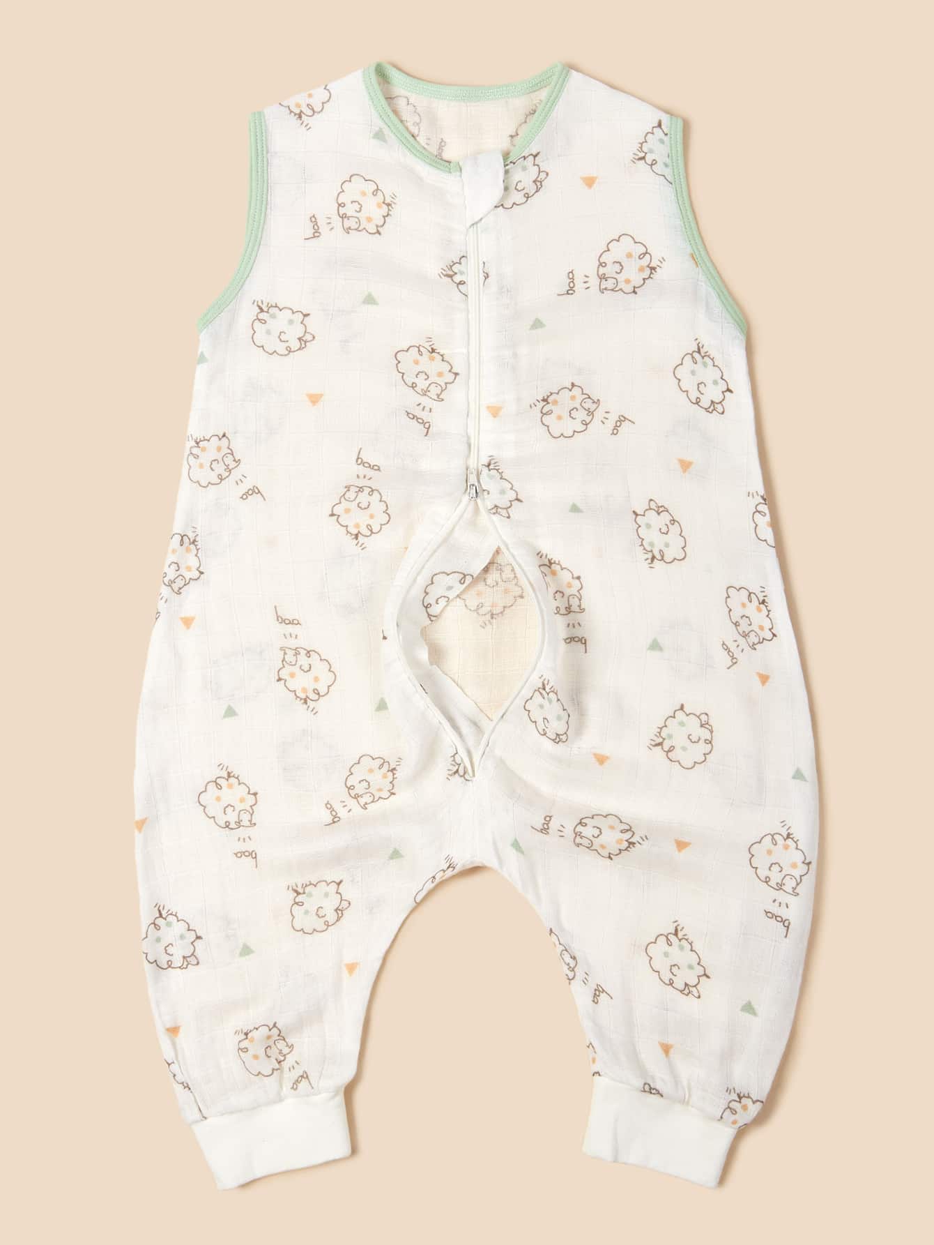 كيس نوم بطباعة خروف قطعة واحدة للاطفال