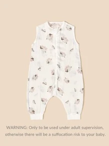 Bebé 1 pieza Saco de dormir con estampado de oveja - Multicolor - Ver 3