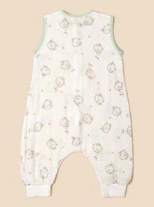 كيس نوم بطباعة خروف قطعة واحدة للاطفال