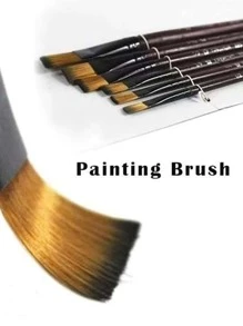 6入組木頭手柄塗料刷 - 彩色 - 查看 3