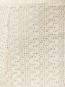 Cottnline High Waist Flare Leg Pants - Beige - View 8