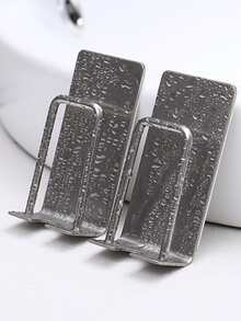 1pc Stainless Steel Toothbrush Holder - Silver - View 5