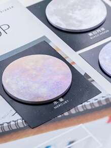 قطعة واحدة سطع ملاحظتك مع مذكرة لزجة متعدد اللون كوكب