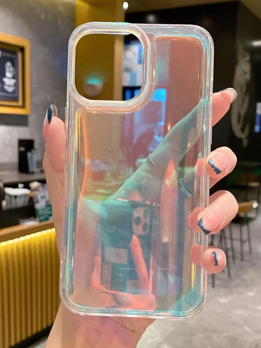 Vỏ giấy Laser lấp lánh đầy màu sắc chống rơi trong suốt Vỏ mềm Vỏ điện thoại di động Tương thích với Apple và Samsung Tương thích với IPhone 11,IPhone 13,IPhone 14 Pro Max - Nhiều màu - Xem 1