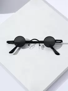 1 chiếc Gương tròn kim loại MINI nhỏ, Gương trang trí kỳ quặc không phổ biến, Kính trang trí thời trang cổ điển Thích hợp cho du lịch, Chụp ảnh, Phát trực tiếp, Cá nhân hóa, Cho vũ hội hóa trang, Lễ hội âm nhạc cho kỳ nghỉ bãi biển mùa hè, Ngoài trời, Du lịch - màu đen - Xem 2