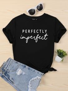 Mulvari 大碼字母圖案T恤