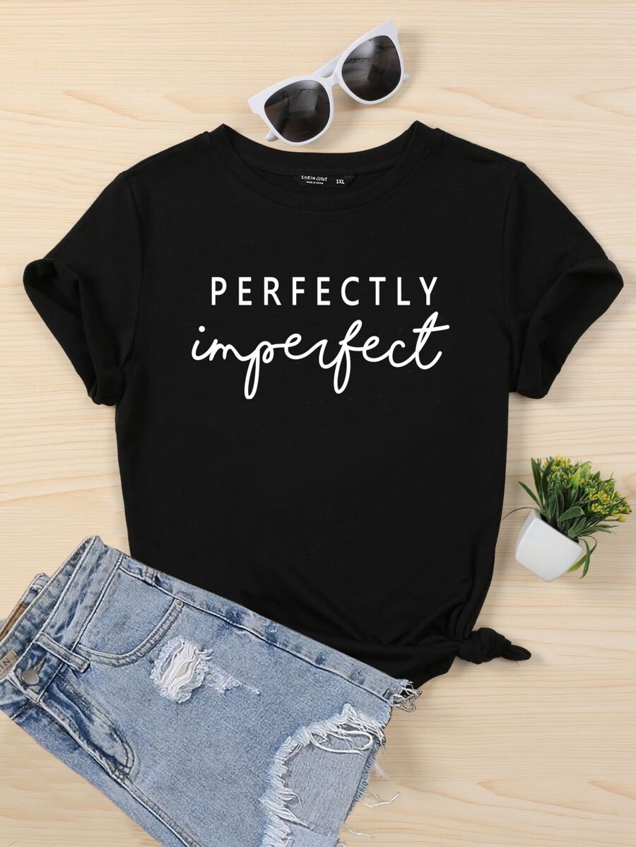 Mulvari 大碼字母圖案T恤